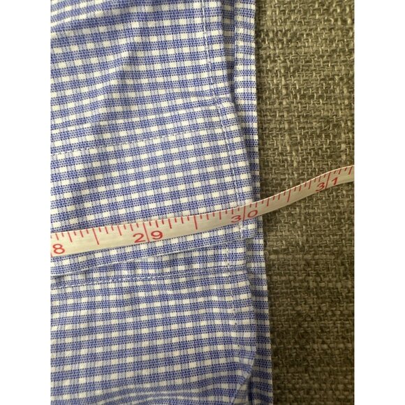 Daniel Cremieux Mens Signature Collection Blue Gingham Button-Down Shirt Medium - Picture 7 of 7